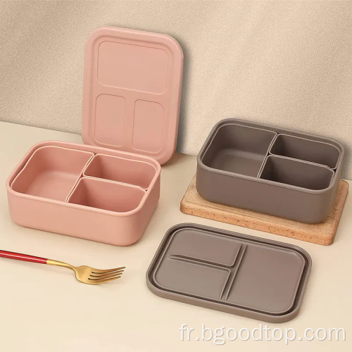 Boîte à lunch réutilisable en silicone